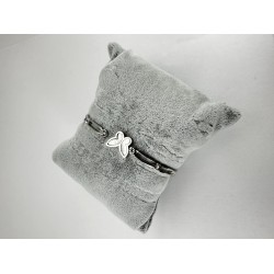 Gümüş Kelebek Desenli Bileklik